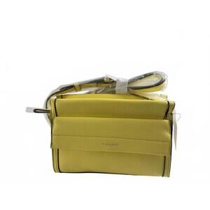 NWT Tahari Women's Yellow Leather Crossbody Handbag